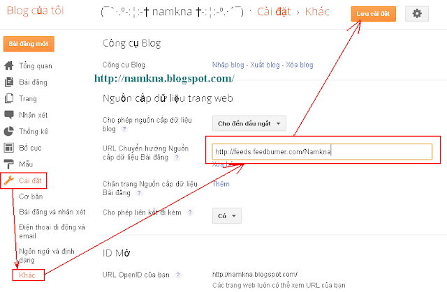 Tạo hộp đăng ký nhận tin bằng FeedBurner cho Blogspot